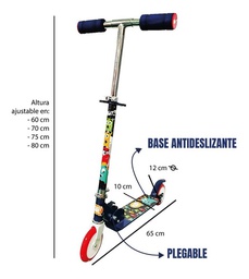 [34447119] MONOPATIN INFANTIL PLEGABLE 6892 NEGRO YX-S07B