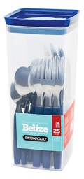 [11153199] SET 24 CUBIERTOS SIMONAGGIO CPPA-85/25 MANGO AZUL