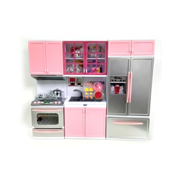 [34447130] SET DE COCINA MEDIANA POPPI 7135 ROSA