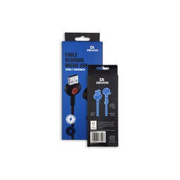 [04827015] CABLE MICRO USB 90º DEKKIN CA-313 NR NEGRO ROJO