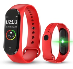 [32752023] RELOJ SMART WATCH M4 ROJO BLUETOOTH