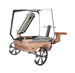 [11086007] FOGONERO ASADOR CON RUEDAS ECOTRONK PRISMA 4