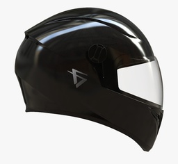 [04542095] CASCO VERTIGO V50 MONOCHROME NEGRO BRILLANTE &quot;S&quot; 171