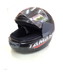[04542101] CASCO VERTIGO TAMASHI NEGRO BRILLANTE &quot;L&quot; 22