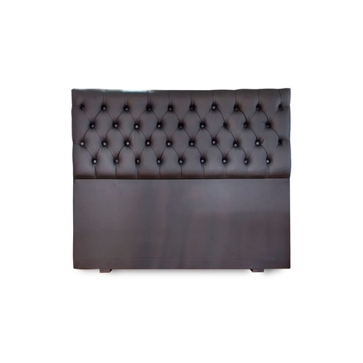 [14686001] RESPALDO P/SOMMIER MADERO CAPITONE COMUN DUE NEGRO CHENILLE 2,10 MTS