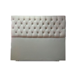 [14686013] RESPALDO P/SOMMIER MADERO CAPITONE TALAMPAYA TIZA 1,50 MTS