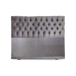 [14686014] RESPALDO P/SOMMIER MADERO CAPITONE COMUN SMART GRIS PANA 1,50 MTS