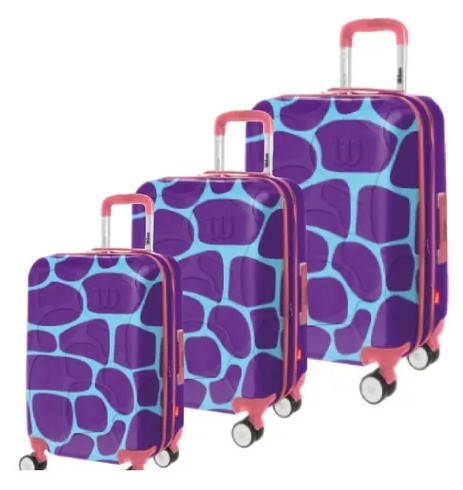 [33511987] VALIJA CHICA WILSON 20" 651730 ROSA/CELESTE