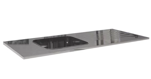 [14522015] MESADA ORLANDI A. INOXIDABLE 1.20 DER/IZQU SIN RESPALDO COD 39