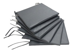 [13035015] ALMOHADON SILLA ECO CUERO X6 GRIS