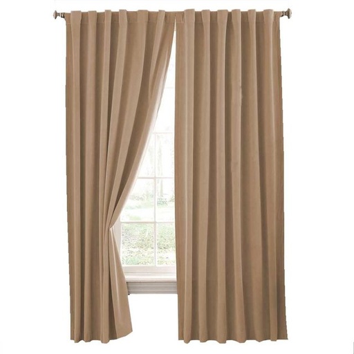[12142035] CORTINA AMBIENTE BLACKOUT TOSTADO