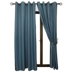 [12142036] CORTINA AMBIENTE BLACKOUT AZUL PETROLEO