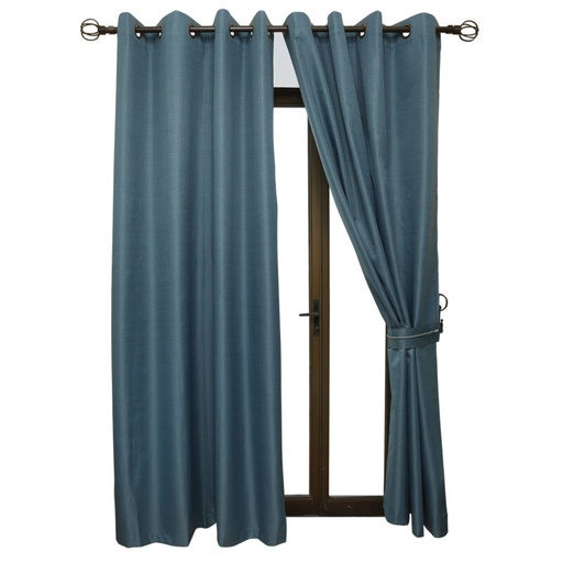 [12142036] CORTINA AMBIENTE BLACKOUT AZUL PETROLEO