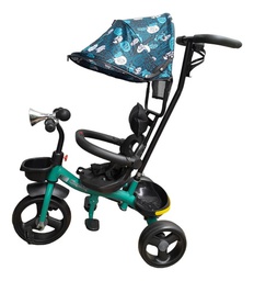 [35845057] TRICICLO  BABYMOVIL TZT45  C/ MANIJA Y CAPOTA VERDE
