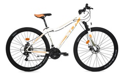 [23541140] BICICLETA MTB SLP 5PRO R29 LADY T18 0016300 BLANCO-NARANJA-DORADO