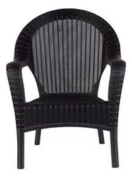 [16749030] SILLON GARDEN LIFE F785601 RATTAN QATAR NEGRO