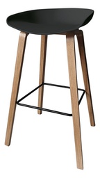 [14079037] BANQUETA  ALTA TULIP VONNE NEGRA MIN018