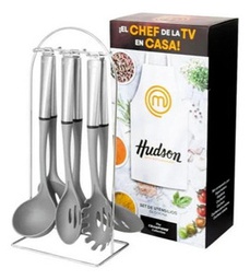 [11340076] SET DE 6 UTENSILLOS HUDSON UT09G COLOR GRIS