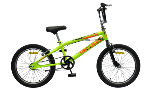 [23541306] BICICLETA TOMASELLI FREESTYLE XT3 ROD 20 AMARILLA NARANJA
