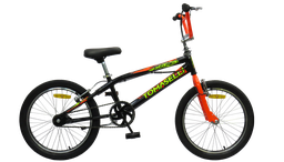[23541307] BICICLETA TOMASELLI FREESTYLE XT3 ROD 20 NARANJA NEGRO AMARILLO