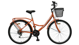 [23541310] BICICLETA TOMASELLI LADY FULL 21 VEL ROD 26 NARANJA