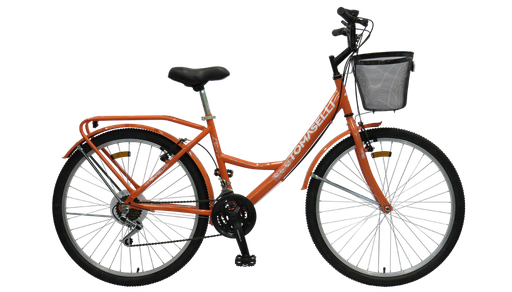 [23541310] BICICLETA TOMASELLI LADY FULL 21 VEL ROD 26 NARANJA