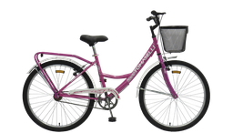[23076030] BICICLETA TOMASELLI LADY26 C/ACCESORIOS VIOLETA