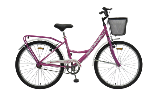 [23076030] BICICLETA TOMASELLI LADY26 C/ACCESORIOS VIOLETA