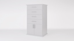 [14123060] CHIFONIER INMACOL CORPUS 130-5 BLANCO C/ZOCALO