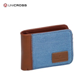 [33513189] BILLETERA UNICROSS 62 B1119 C/DIVISION DENIM MARRON
