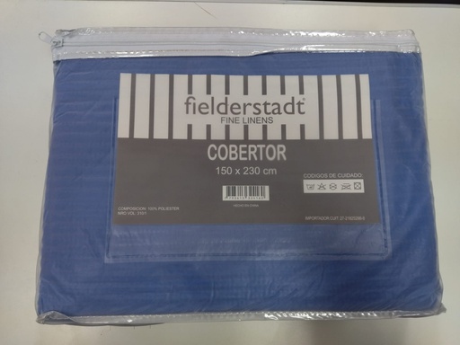[12141077] COBERTOR FIELDERSTADT 324160 1,5 PL AZUL