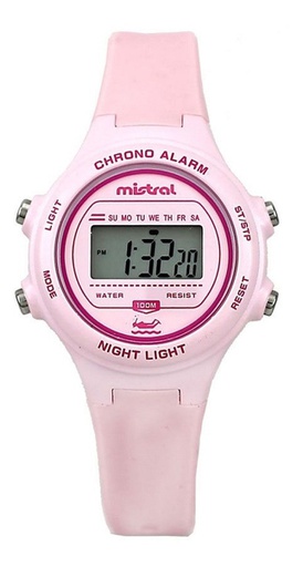 [32752093] RELOJ MISTRAL LDX-BAN-04 DIGITAL ROSA