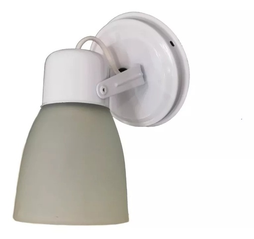 [02046040] APLIQUE 1 LUZ M8000 BLANCO