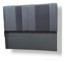 [14686044] RESPALDO MOBILI CARINI VAINILLA VERTICAL 1.60 X 1.40 GRIS OSCURO PANA 1112C