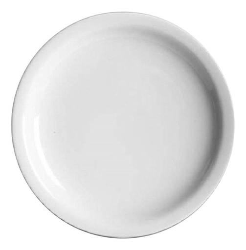 [11701047] PLATO PLAYO VERBANO PORCELANA LINEA RECTA 26CM 2348