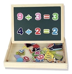 [34448003] JUGUETE CUBETA PIZARRA DE MADERA CON NUMEROS MT6508