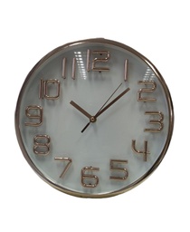 [32750014] RELOJ DE PARED 30 CM DIAM CHAMPAGNE