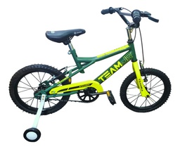 [23541320] BICICLETA STARK 6062 TEAM JUNIOR R14 VERDE MUSGO/AMARILLA