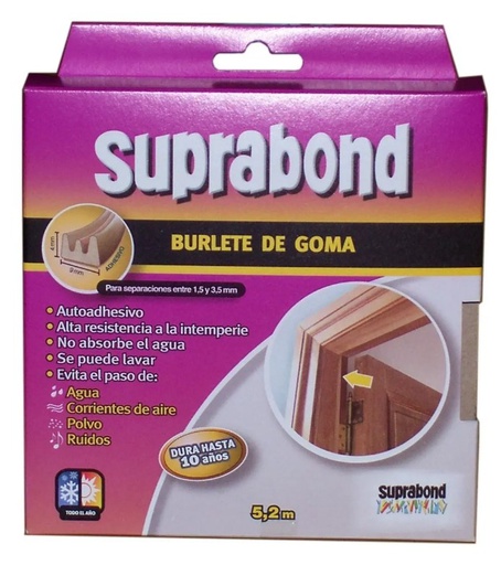 [03076065] BURLETE DE GOMA AUTOADH.MARRON.PERF.E 5,2 SLT P 5 M I