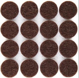 [03076074] FIELTRO CIRCULAR 30 MM X 18 UNIDADES MARRON TPC F 30 M