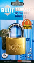 [03076108] CANDADO DE HIERRO DORADO N 50 CDB H 50 D