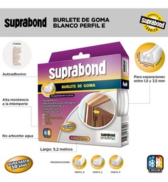 [03076129] BURLETE DE GOMA AUTOADH BCO PERFIL D SLT D 5 B I