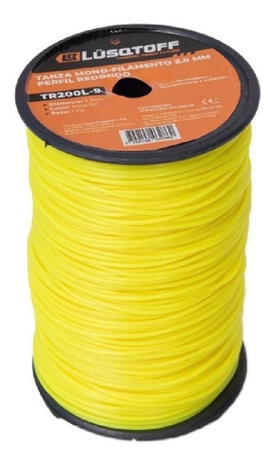 [03166008] TANZA LUSQTOFF TR200L-9 PERFIL RED 2.0 MM 1 KG, x metro