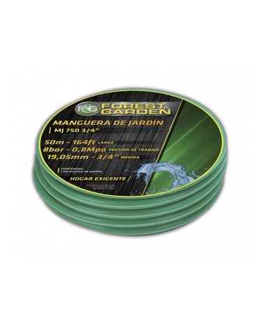 [03150021] MANGUERA JARDIN FOREST&GARDEN 30 M 3/4" MJ 730 3/4"