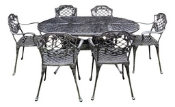 [04431051] JUEGO DE JARDIN CHATEAUX X 6 GRIS OVAL