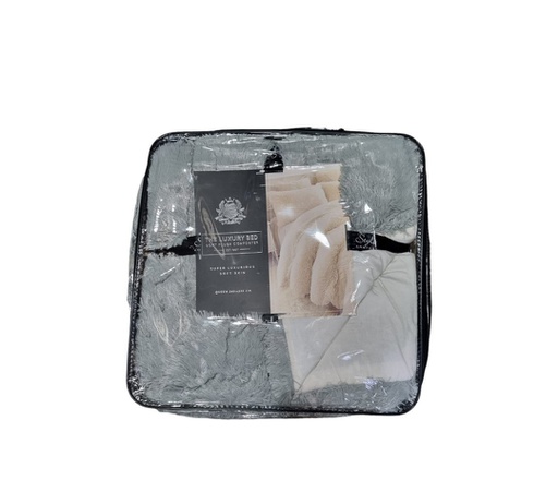[12141086] ACOLCHADO PV PLUSH QUEEN BLANCO/ICE GREY 1121