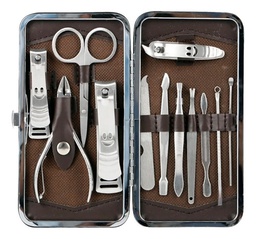 [44447004] KIT DE MANICURA GADNIC ESTUCHE 12 PCS
