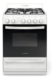 [52171027] COCINA ORMAY TEMPO A GAS 4 HORNALLAS BLANCA