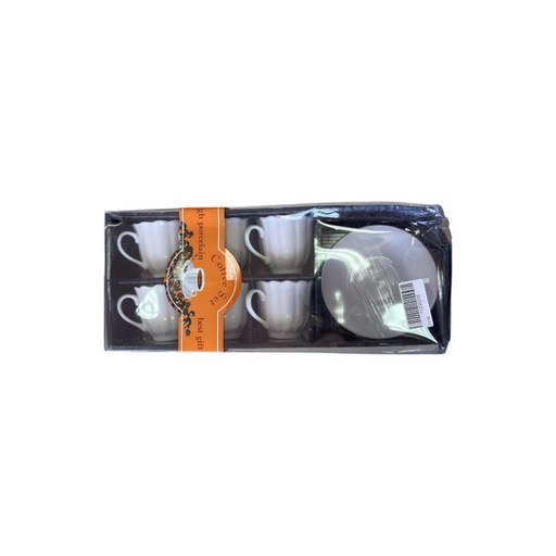 [11239235] JUEGO CAFE X 6 PORC BLANCA 150CC 3116