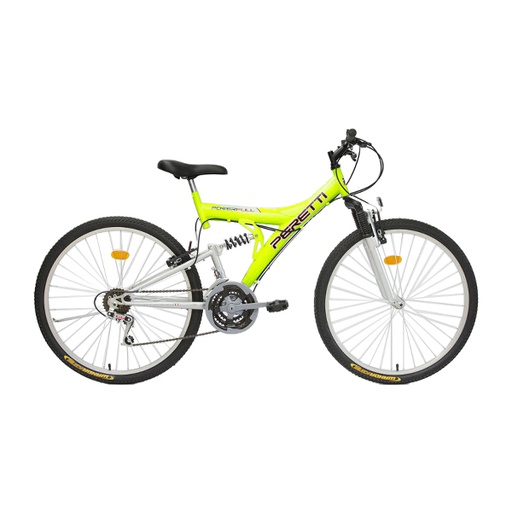 [23541294] BICICLETA PERETTI NIÑO R26 MTB 21V DOBLE SUSP AMARILLA